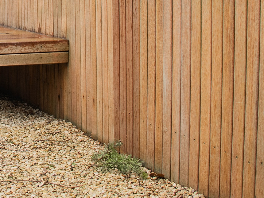 Schutting zonder groene aanslag