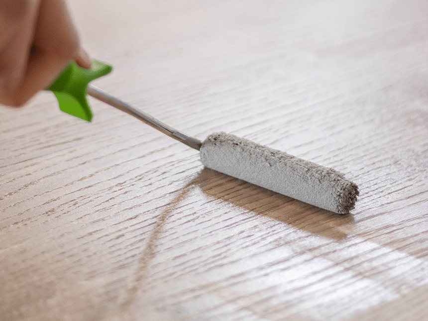 Eerste laag aanbrengen grenen
